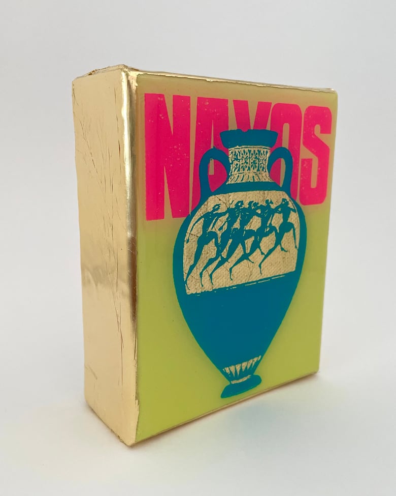 Image of Naxos Urn Pastel Yellow/Hot Pink 