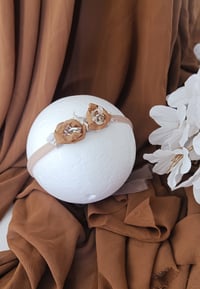 Image 3 of Newborn Headband – Cinnamon Brown Photo Prop