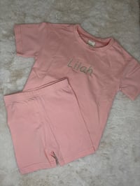 Image 1 of Oversized Cycle Shorts Set 