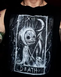 Image 2 of Death Card sleeveless tee 