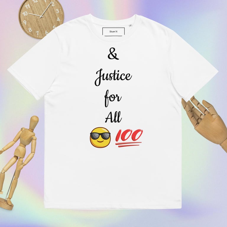 Justice For All Unisex Organic Cotton T-shirt Image 4