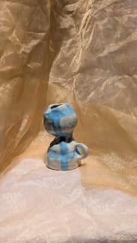 Image 3 of Funky Gingham Organic Vase
