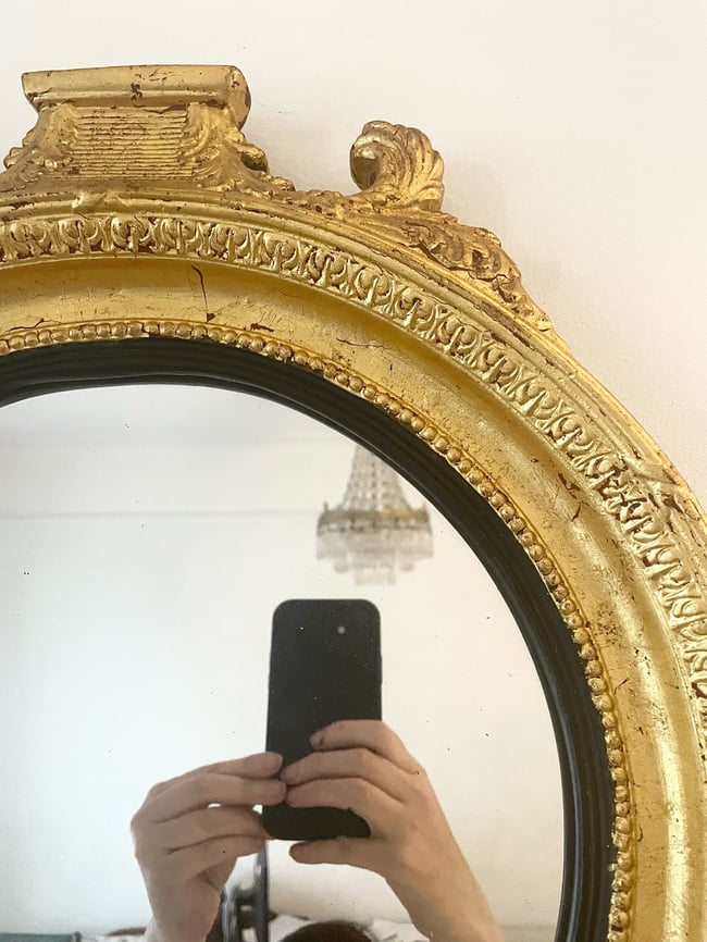 1950’s Regency Style Gilded Mirror