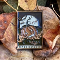 Image 3 of Halloween Tarot Glow-in-the-Dark Pin Badge