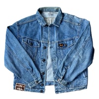 Image 1 of FLIGHT DENIM JACKET AVIREX 1990 OG (L)