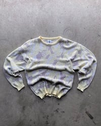 Image 1 of 90's ABSTRACT CAMO KNIT
