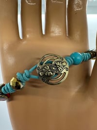 Image 1 of Knotted leather bracelet