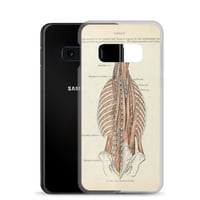 Image 6 of Antique Anatomical Drawing Spine Musculature Clear Case for Samsung®