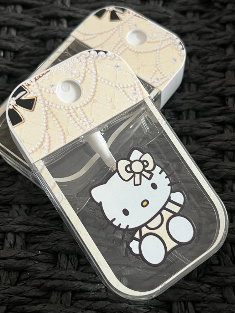 Image of Hello Kitty Inspired Print Refillable Perfume Spray -White  