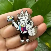 Image 4 of DEFECTIVE Helluva Boss Pride Doodles Pins 