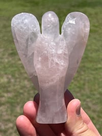 Image 4 of Angel Rose Quartz Carving #2568
