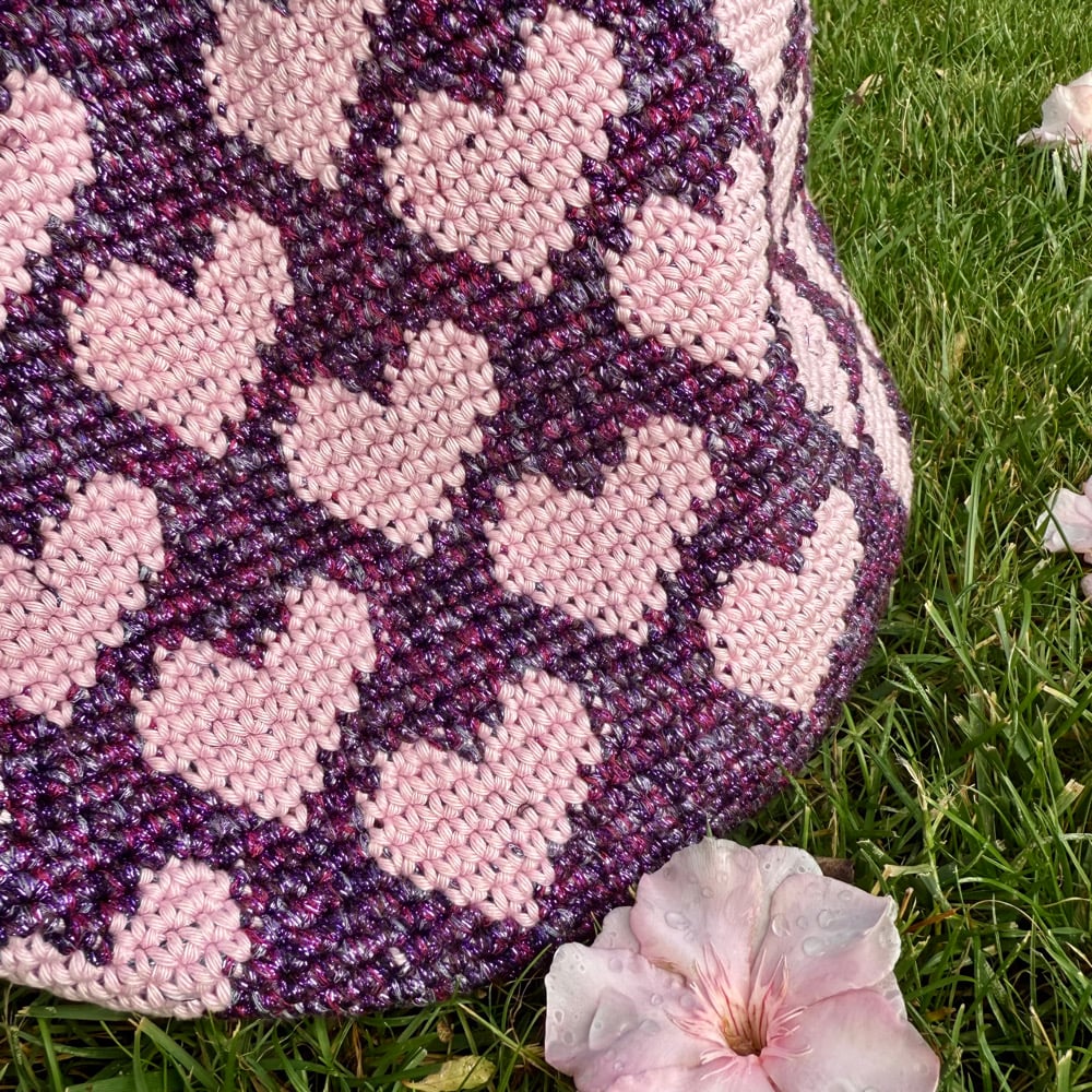 Image of SECCHIELLO CUORI CROCHET