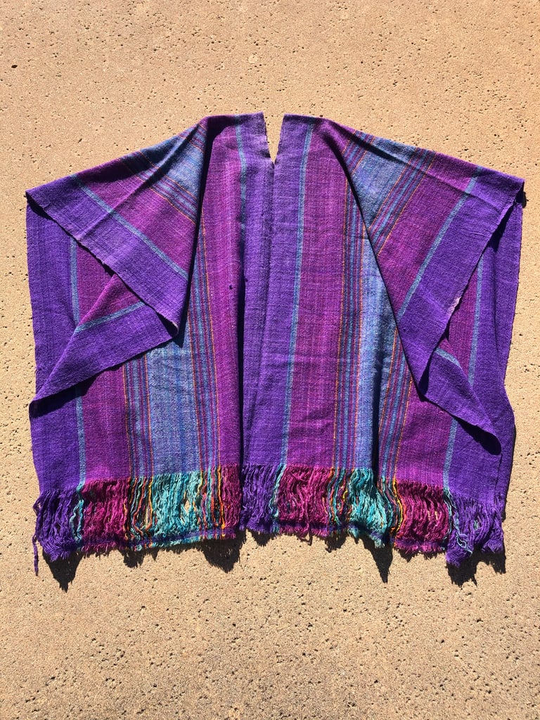 Vintage woven poncho 