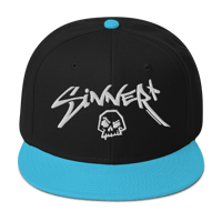 Image 14 of Sinner Skull Snapback Hat