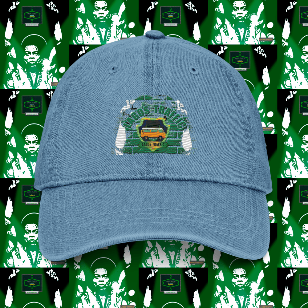 LAGOS TRAFFIC CRESTED BADGE DENIM HAT (LOGO/ STANCE II)