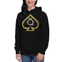 Blinged Queen of Spades Unisex Hoodie