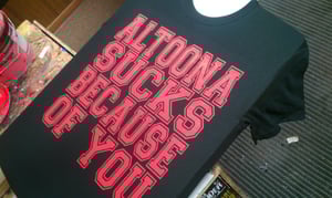 Image of Altoona Sucks - Black Tshirt