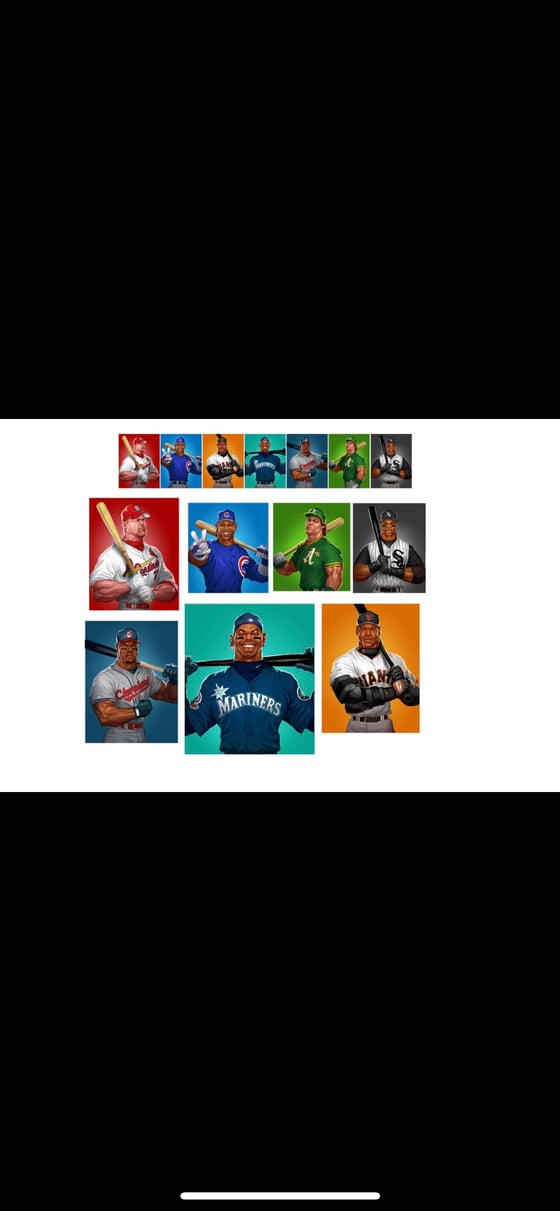 Image of Steroid Era+Griffey jr  (90’s) sluggers 7 panel Open edition(limited).
