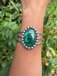 Image 3 of Malachite Statement Cuff 5.75”