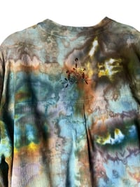 Image 9 of ♻️ UPCYCLED 2X Plus Cotton Tunic Top in Muted Ice Dye