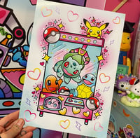 Pokémon Claw Machine A4 Print 