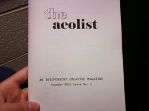 Image of The Aeolist Issue No 1 October 2011