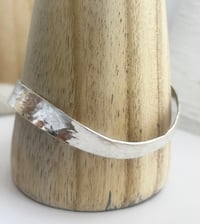 Image 5 of Wide Sculpted Wave Bangle
