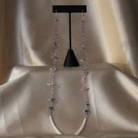 Image 1 of Amethyst & Tsíto (bird) Dentalium Drops