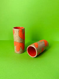 Image 1 of Orange tube vase