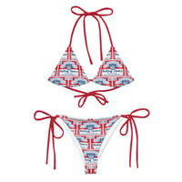 Image 1 of "Van Buddy" All-Over Print Recycled String Bikini