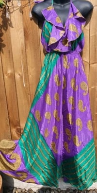 Image 5 of Bianca Frill maxi dress Purple