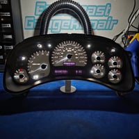 Image 3 of 03-07c GM WHITE-OUT PACKAGE W/ WHITE DAYTONA FACE CUSTOM CORE EXCHANGE CLUSTER (SWAP & GO)