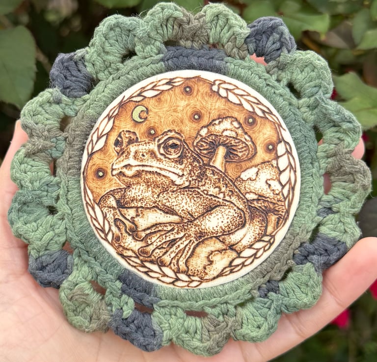 Forest Frog Wood Burning  Image 2