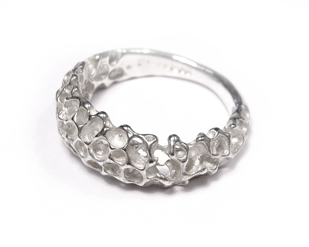Image of Silver cluster ring