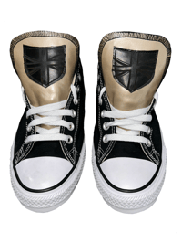 GOLD LEATHER SHIELD CHUCKS