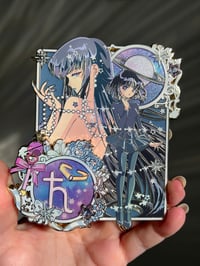 Image 5 of Cosmic Galaxy Saturn Enamel pin ( OG and purple chrome variant) 