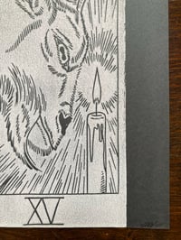 Image 4 of 'The Devil' Blockprint