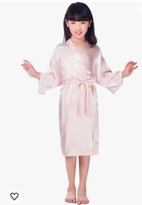 Image 4 of Personalized Kids Satin Robe