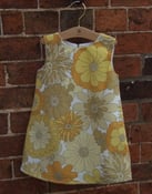 Image of Vintage 70s Fabric Baby Girl Shift Dress Sizes 12m - 3yrs 