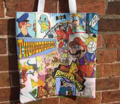 Image of Vintage Cartoon Fabric Bag Tote Shopper