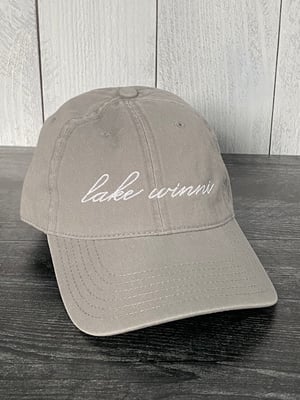 Image of Lake Winni Dad Hat - Grey