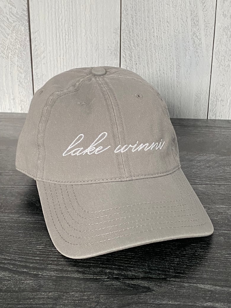 Image of Lake Winni Dad Hat - Grey