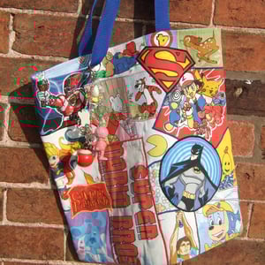 Image of Vintage Fabric Bag Tote Shopper