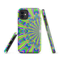 Image 2 of Psychedelic Tough iPhone case - Trippy Face