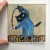Image 4 of Small square print-Cat’s Pyjamas 