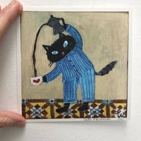 Image 4 of Small square print-Cat’s Pyjamas