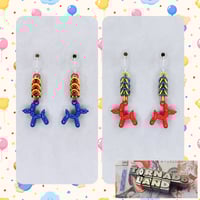 Image 1 of Carnival Balloon Animal Earrings