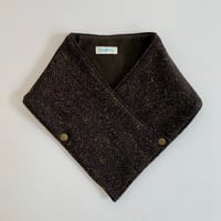 Image 1 of Brighton neck warmer green herringbone 