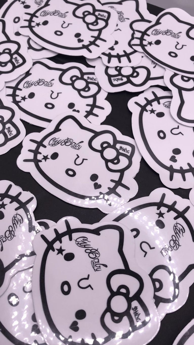 Hello Kitty Lil Peep Sticker