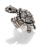 Image of Anything But Shy ~ Tortoise Swarovski Crystal ring